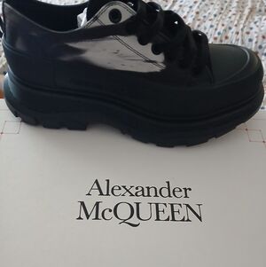 Alexander McQueen Glossy Black Sneakers